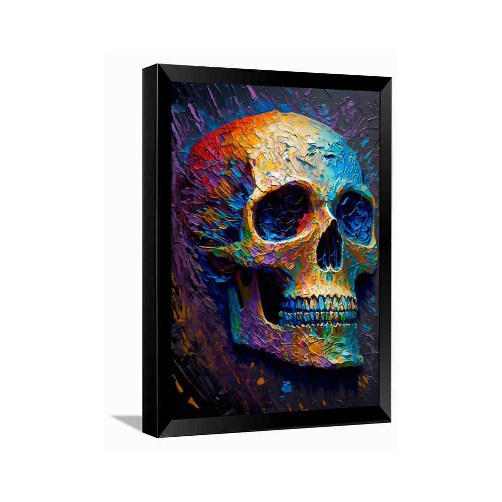 Colourful Skull Wall Art---