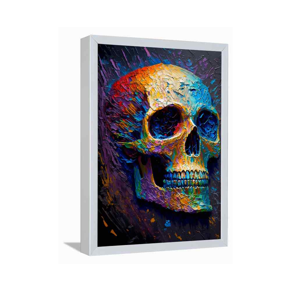 Colourful Skull Wall Art---