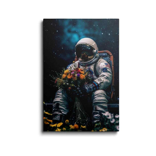 Astronaut art | Lunar Brushwork | wallstorie