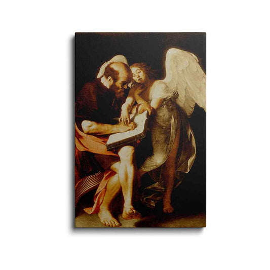 famous angel painting | caravaggio saint matthew angel | wallstorie