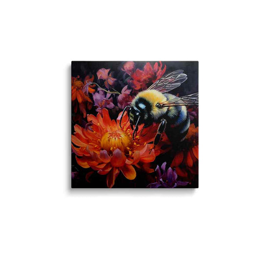 Bee painting | Nature's Vibrant Buzz | wallstorie