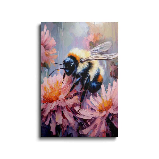 Bee painting | The Dance of Bee and Brush | wallstorie