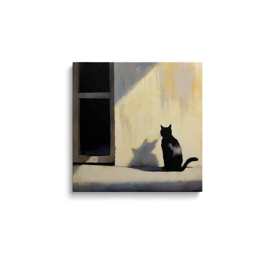 Black cat painting | Midnight Muse | wallstorie