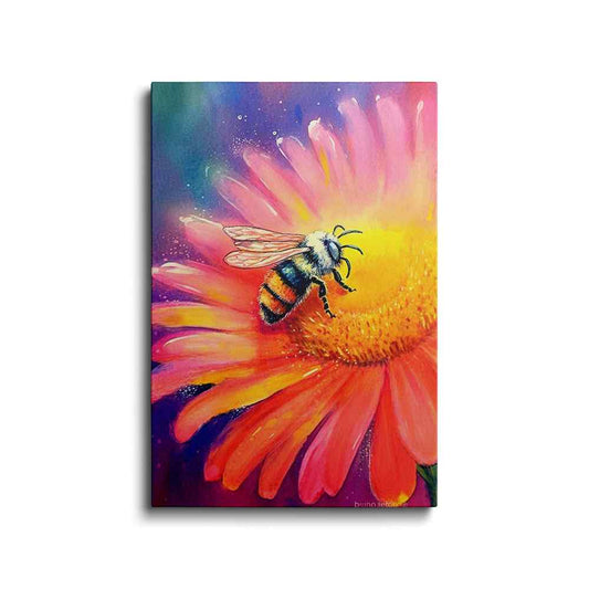 Bee painting | Beehive Mosaic of Colors | wallstorie