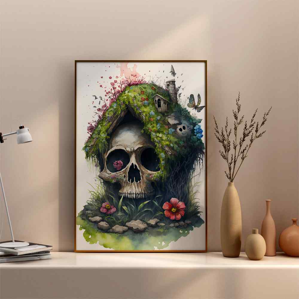 Tropical Skull Art---