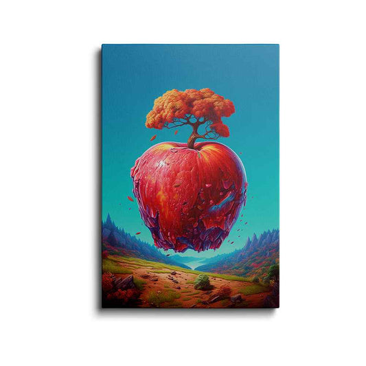 Apple painting | Whimsical Orchard | wallstorie