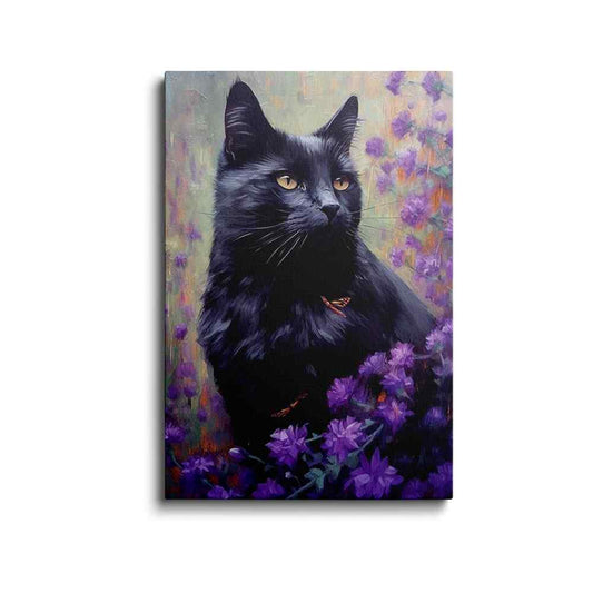 Black cat painting | Shadowcat Symphony | wallstorie