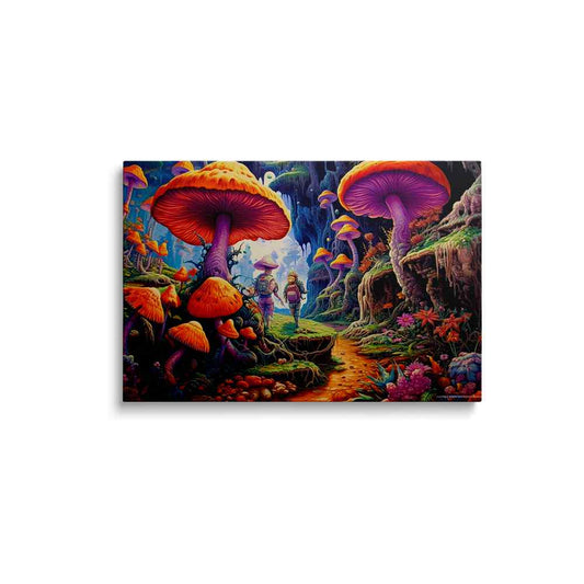 trippy mushroom paintings | Psychedelic Mushroom Kingdom | wallstorie