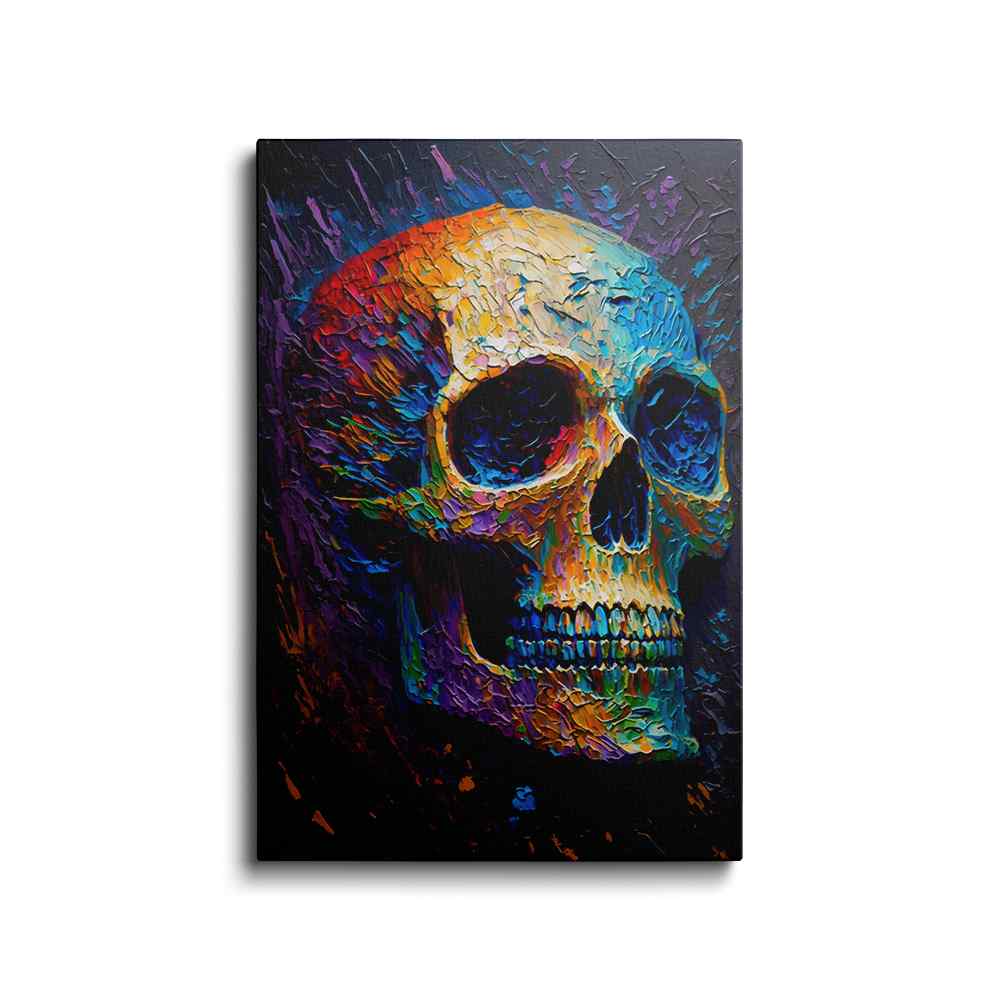 Colourfull - skull painting---