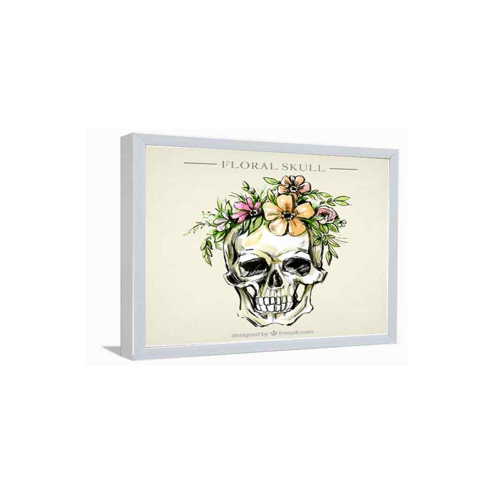 White Skull Bone Wall Art---