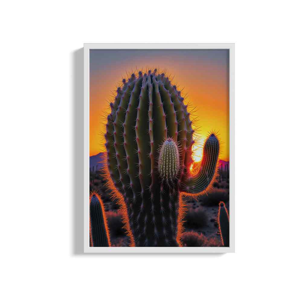 Sunset Cactus Wall Art---