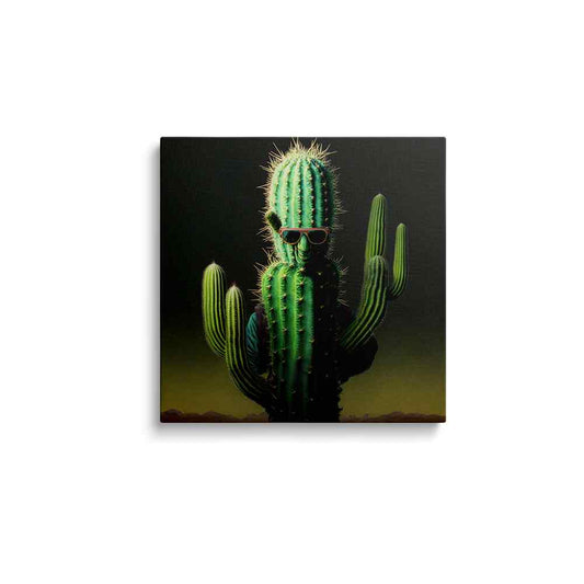 Cactus Painting | Mexico Cactus On The Rocks | wallstorie