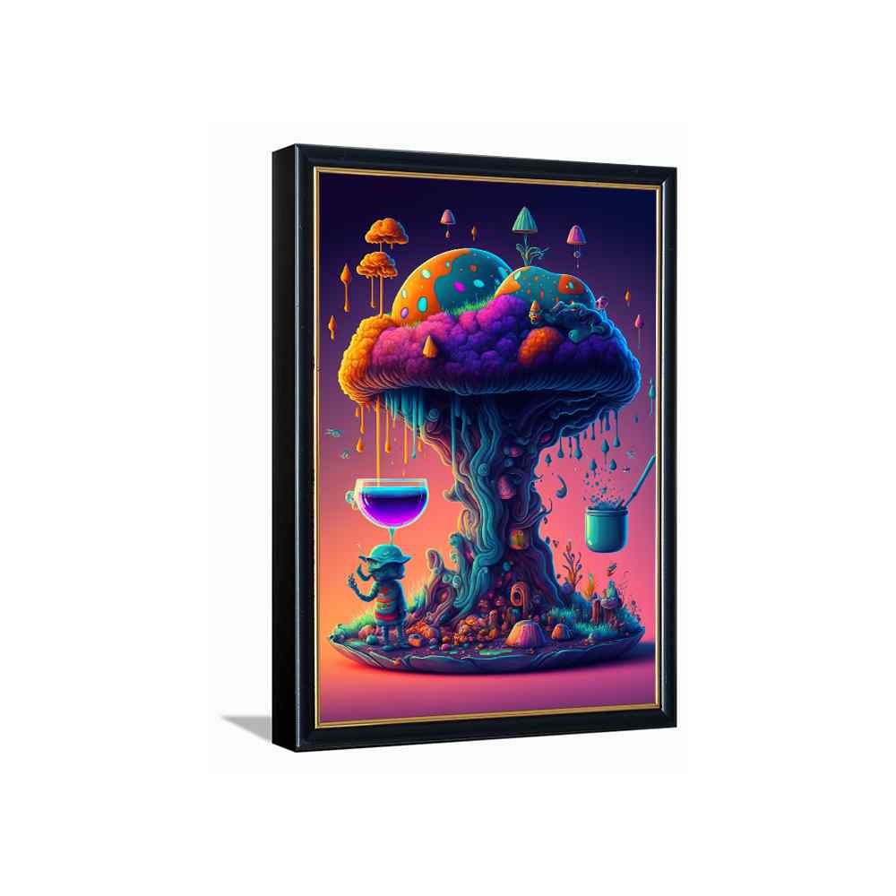 Premium Trippy Mushroom Art---