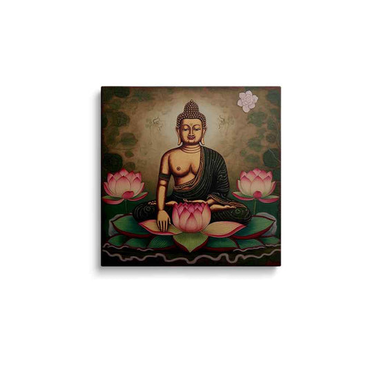 Buddha painting | Tranquil Awakening | wallstorie
