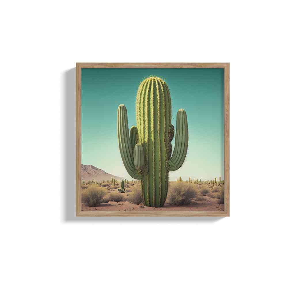 Big And Tall Vertical Cactus Wall Art---