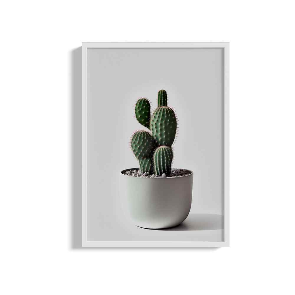 Cactus In Ceramic Pot---
