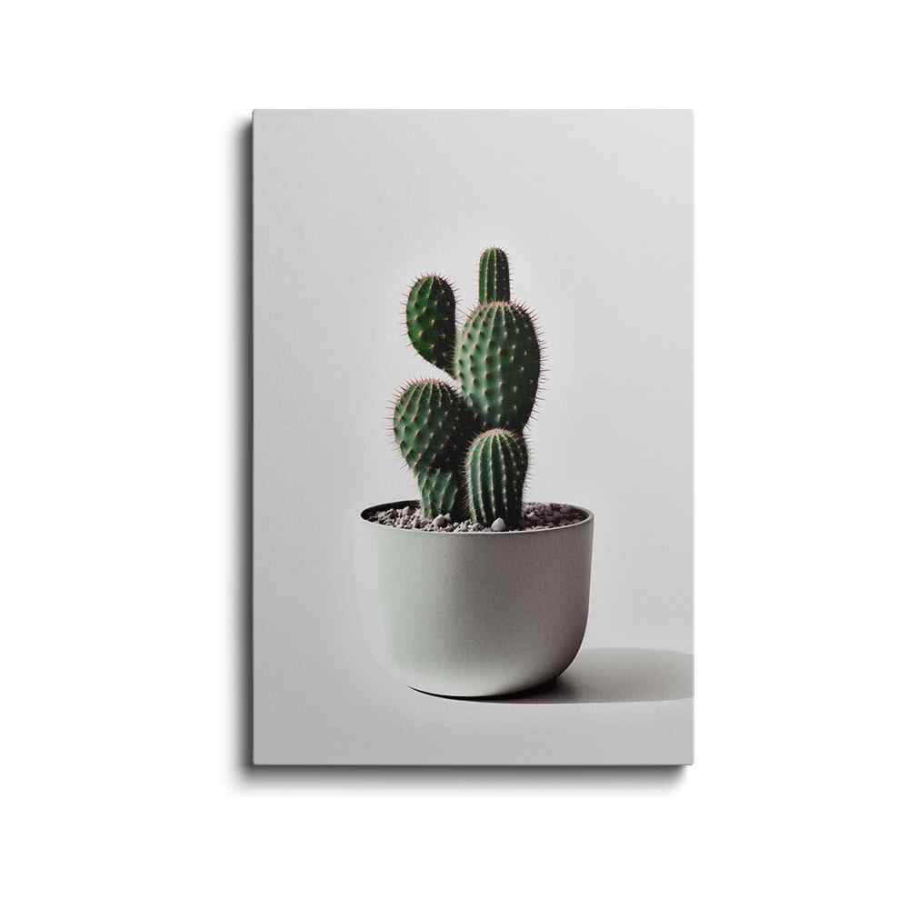 Cactus In Ceramic Pot---