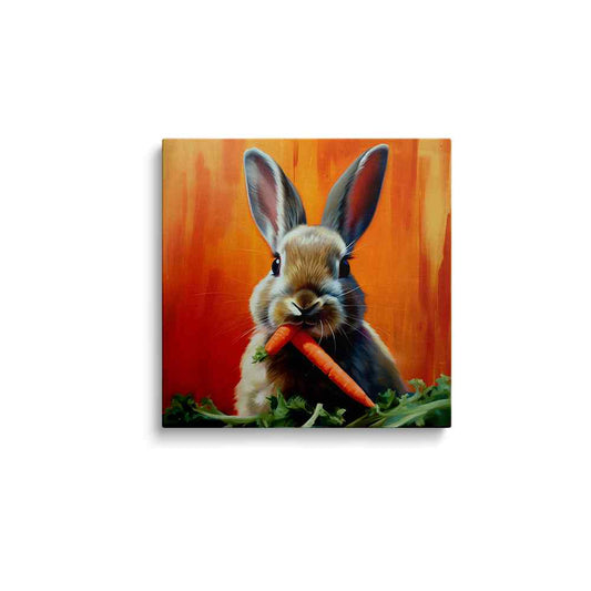 Bunny painting | Enchanted Bunny Brushstrokes | wallstorie