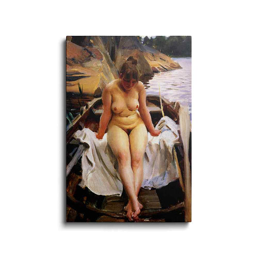 nude women painting | Serenity in Flesh - Nude painting | wallstorie