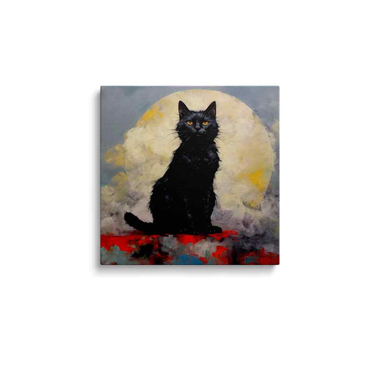 Black cat painting | Onyx Visions | wallstorie