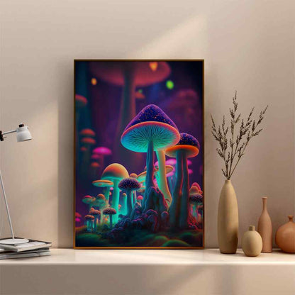 Night Mushroom Art