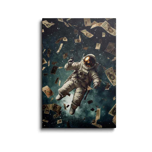 Astronaut art | Cosmic Brushstrokes | wallstorie