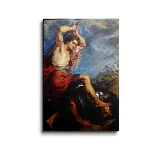 David and Goliath painting | Astridavid | wallstorie