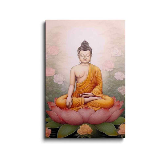 Buddha painting | Blissful Silence | wallstorie