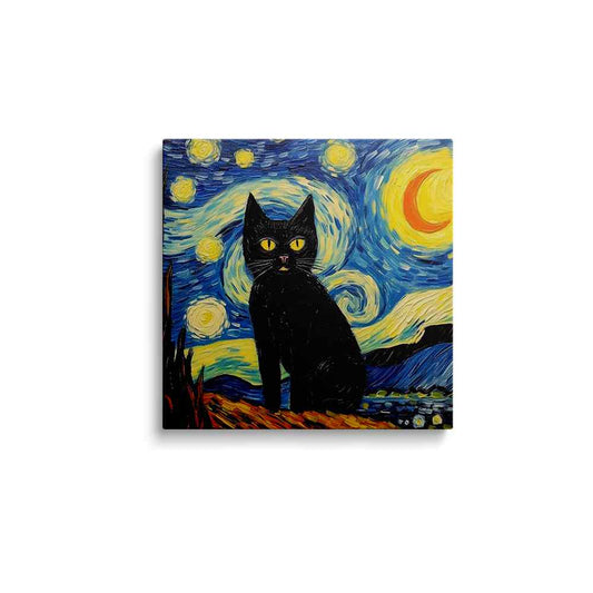 Black cat painting | Raven's Palette | wallstorie
