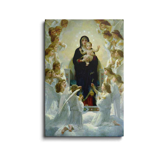 famous angel painting | bouguereau virgin with angels | wallstorie
