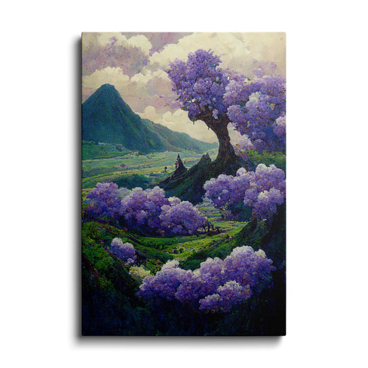 AI art | Purple Forest | wallstorie