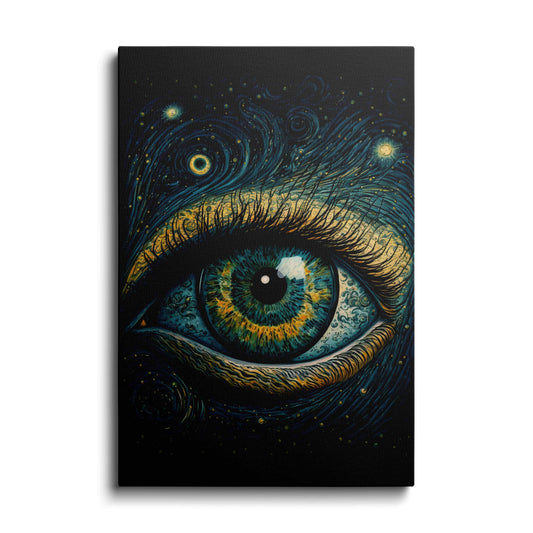 AI art | Big Yellow Shade Eye | wallstorie