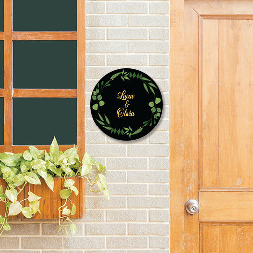 Name Plate | Name Plate Round - Wallstories | wallstorie