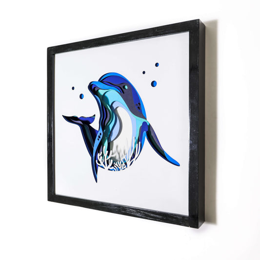 Paper Art | Dolphin | wallstorie