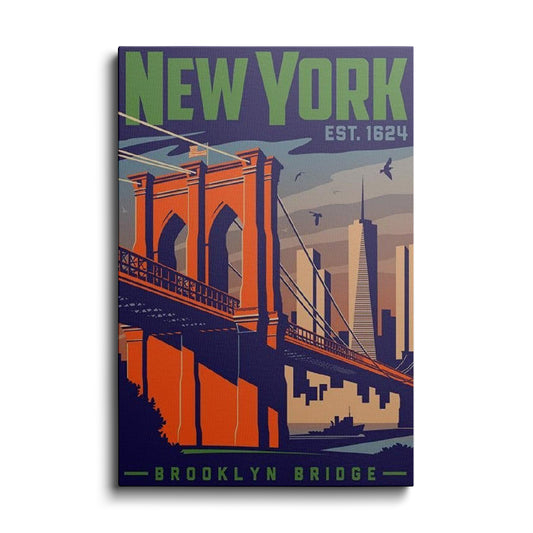 Travel Art | Newyork Brooklyn Bridge | wallstorie