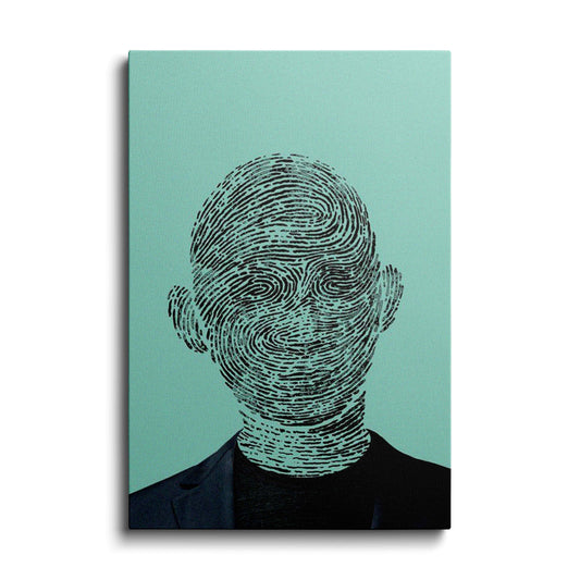 Collage Art | Fingerprint face | wallstorie