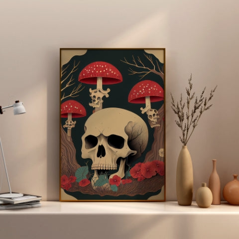 Mushroom With Skull---