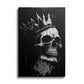black and white king - skull painting