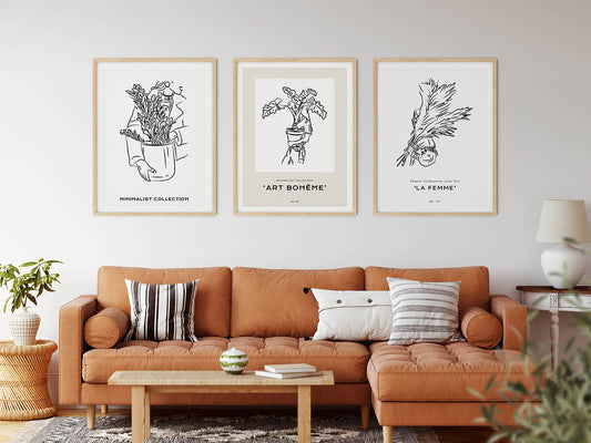 Line Art Posters | the Pot Of Florescence | wallstorie