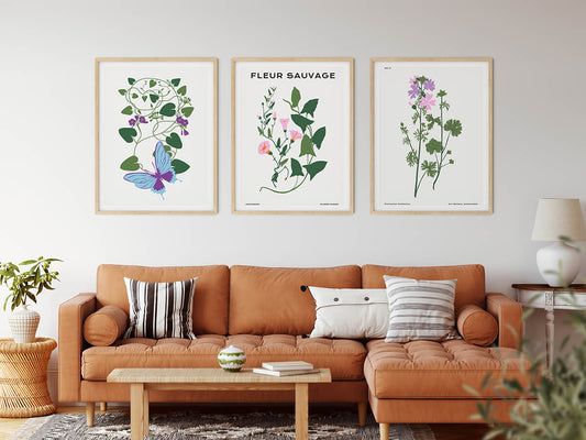 Botanical Posters | Feast for Butterfly | wallstorie