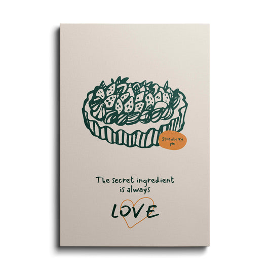 Kitchen prints | Secret Ingredient is Love | wallstorie
