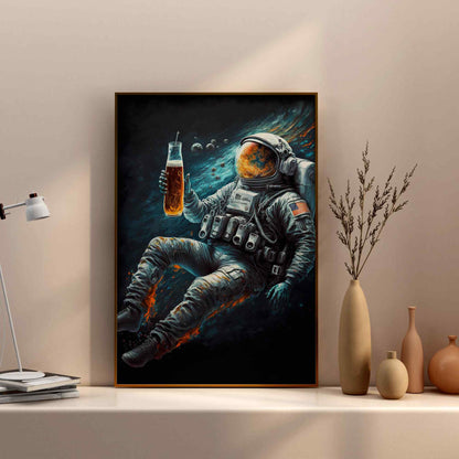 Astronaut Drink Wine in Space