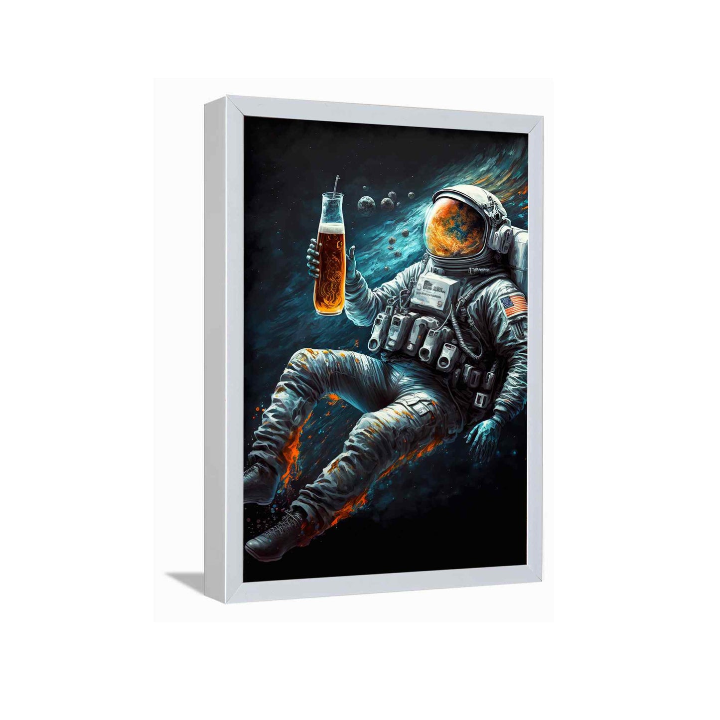 Astronaut Drink Wine in Space---