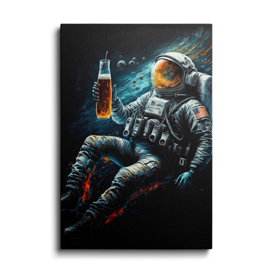 AI art | Astronaut Drink Wine in Space | wallstorie
