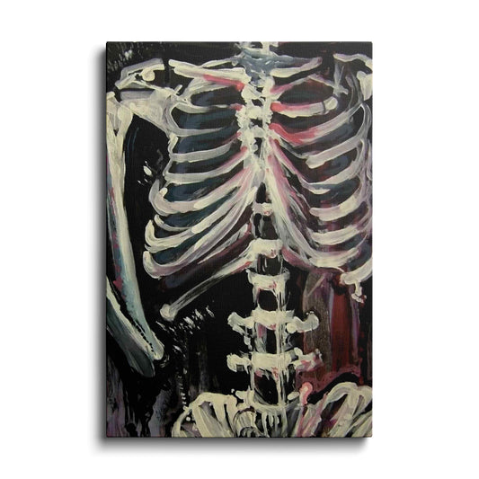 Collage Art | Skeleton Painting | wallstorie