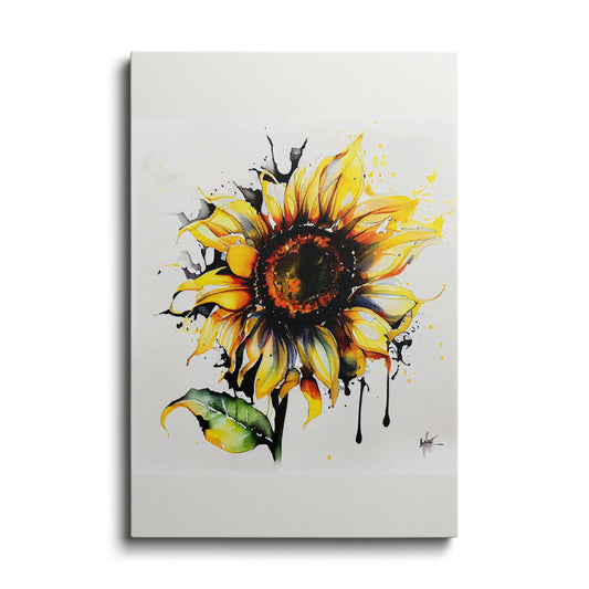 Botanical prints | Watercolor Sunflower | wallstorie