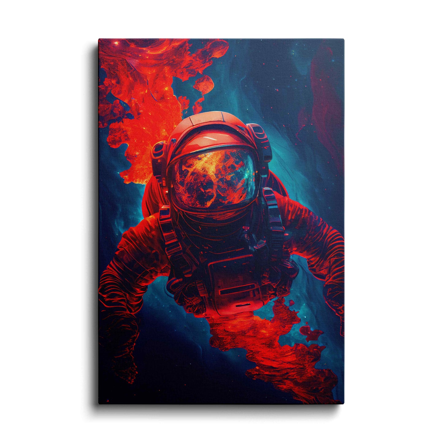 Astronaut Floating  in Space---