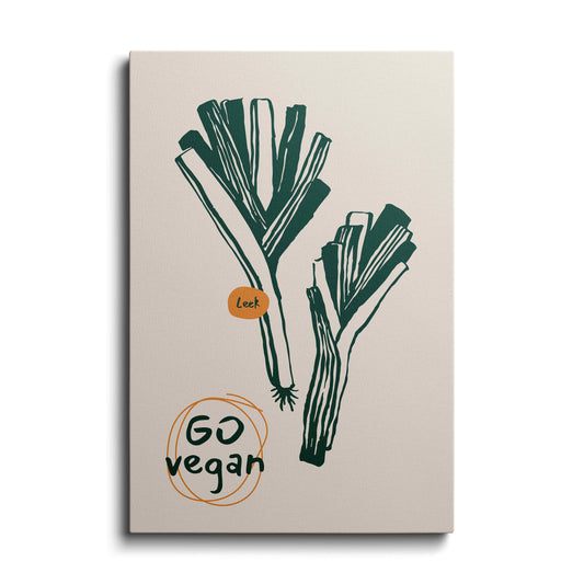 Kitchen prints | Go Vegan | wallstorie