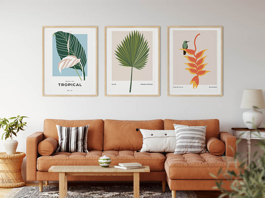 Tropical Posters | Leaves in the Seacoast | wallstorie