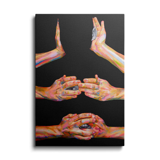 Collage Art | Hand Signs | wallstorie
